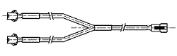 SHIMATEC      仕玛铁      VSM3-6M-2       2分支电缆