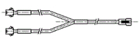 SHIMATEC      仕玛铁      VSM3-6M-2       2分支电缆